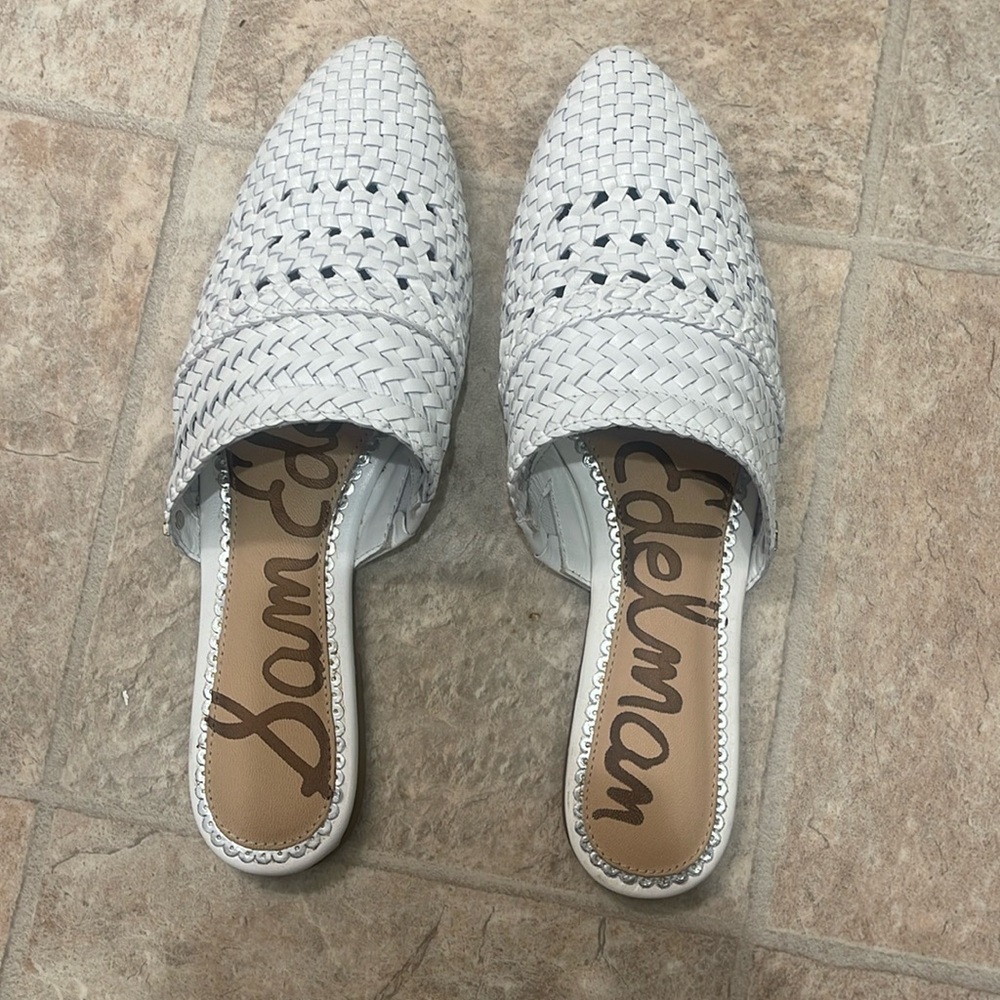 San Edelman White Natalya Shoes